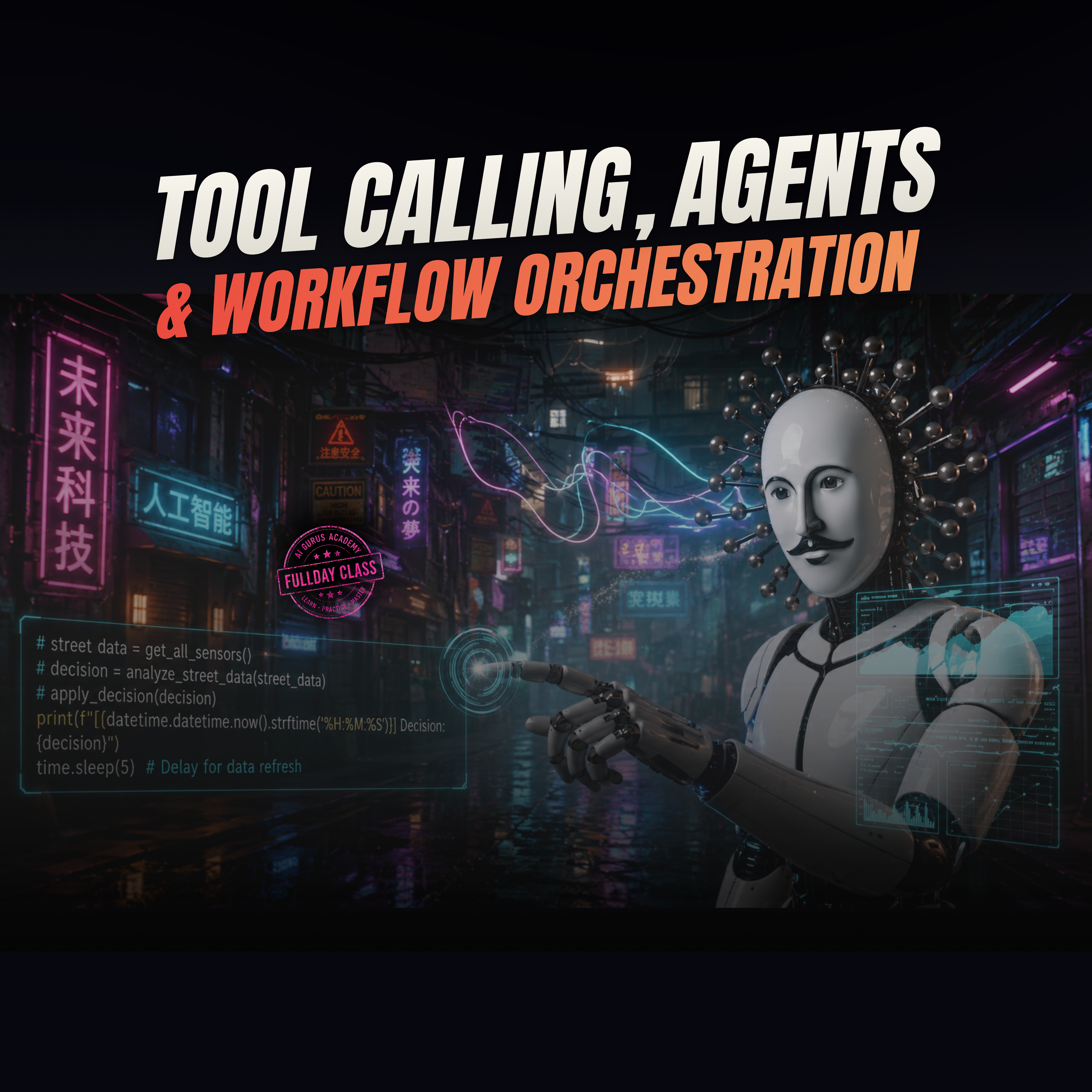 Tool Calling, Agents and Workflow Orchestration course on LearnAI.TV