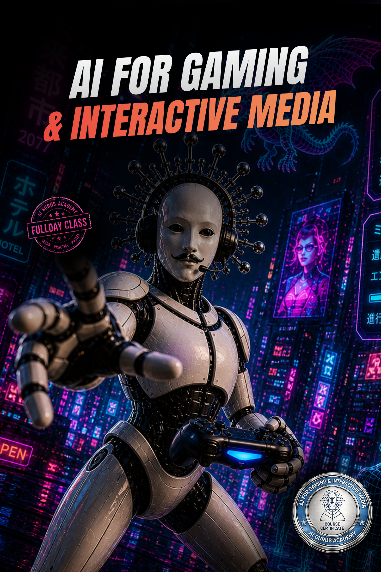 AI for Gaming and Interactive Media course — generative AI for game designers on LearnAI.TV