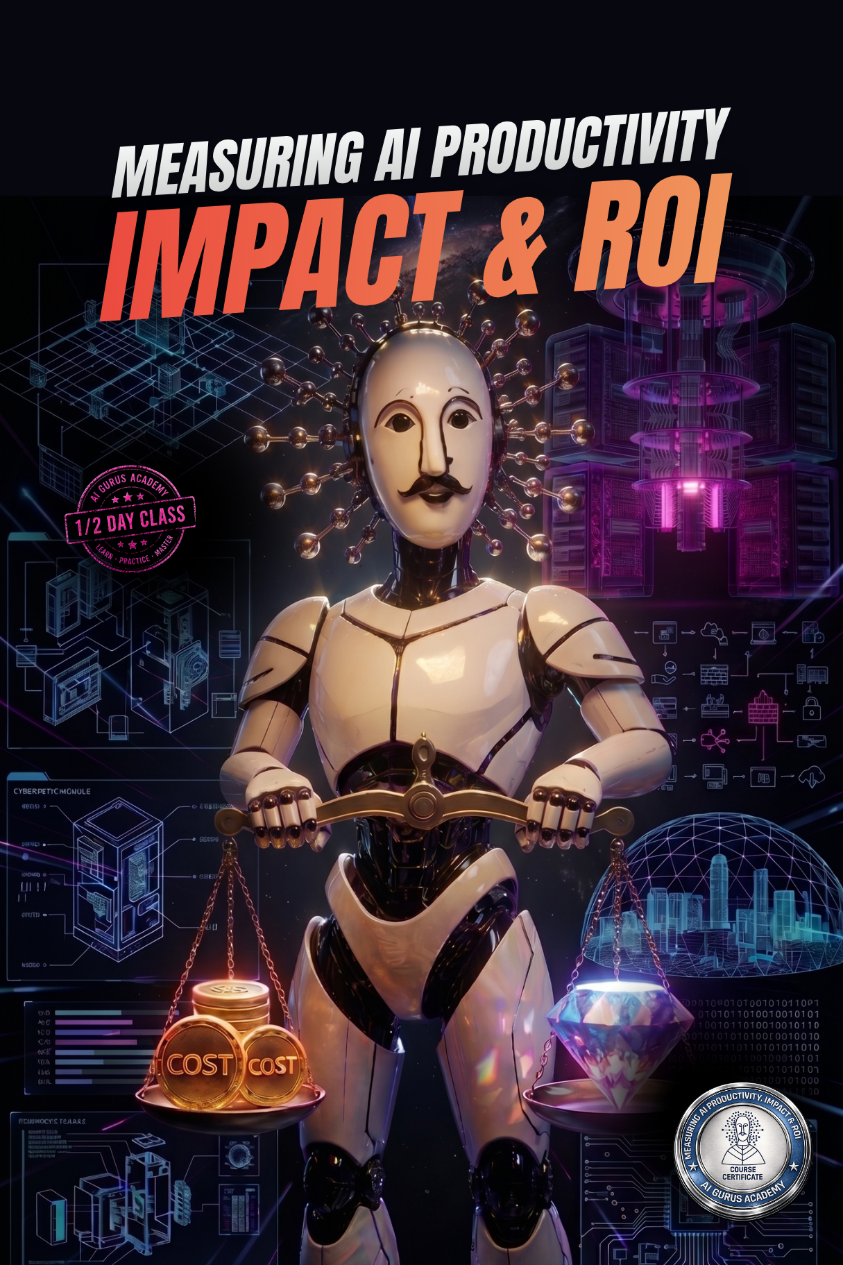 Measuring AI Productivity, Impact and ROI course — operations metrics training on LearnAI.TV