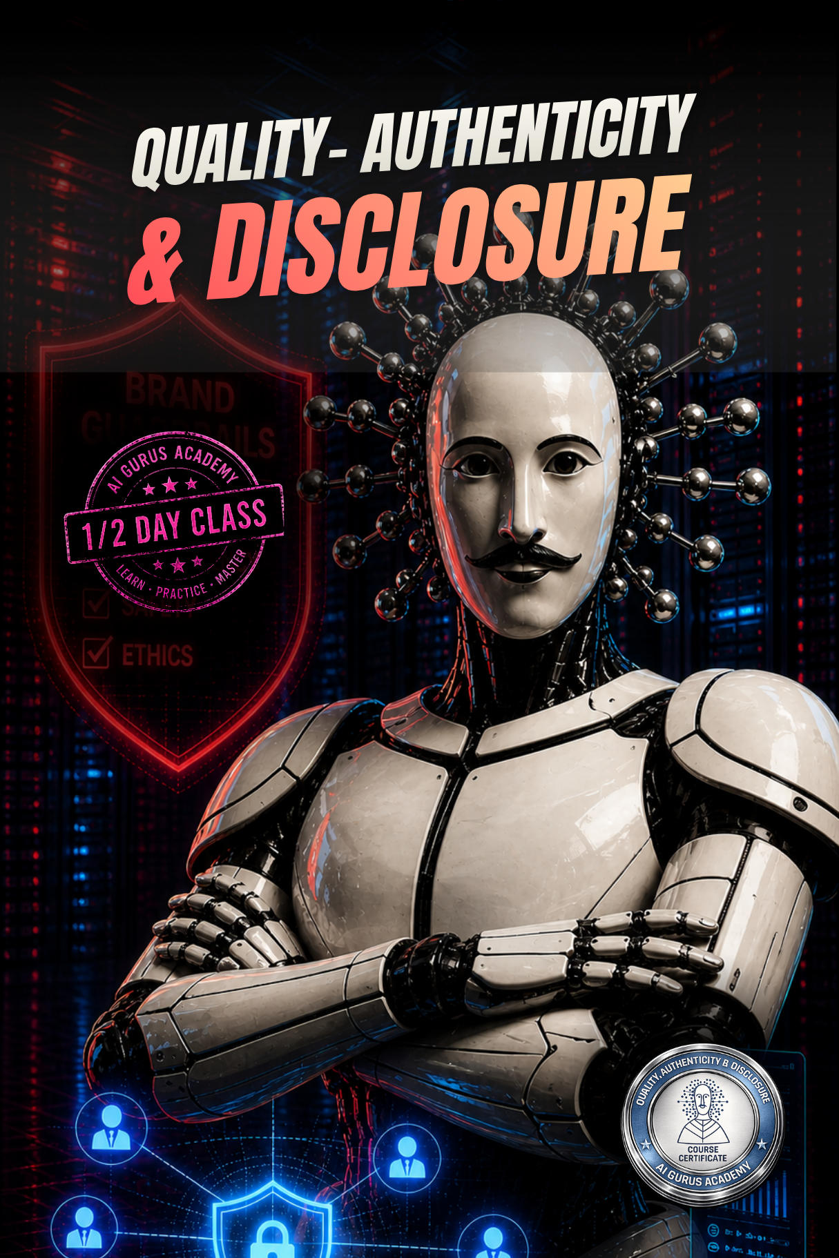Quality, Authenticity and Disclosure for AI Content course — creator ethics training on LearnAI.TV